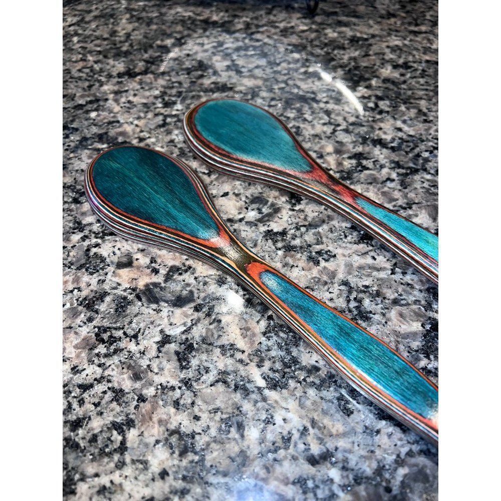 Multicolor Pakkawood Serving Spoon Bundle Kitchen Decor - Picture 7 of 8